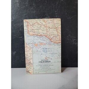 Southern California The National Geographic Magazine Map READ Description